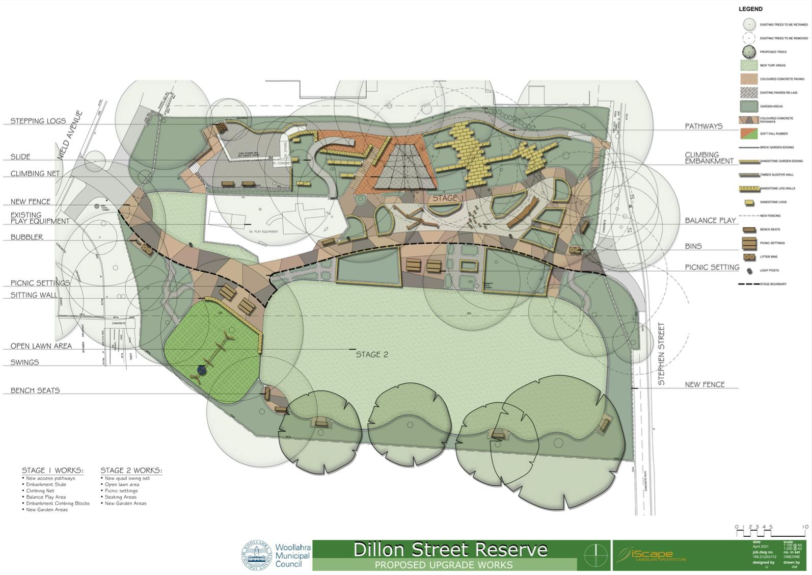 Upgrade plan for Dillon Street Reserve