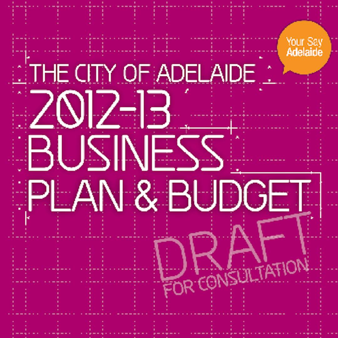business plan and budget city of adelaide