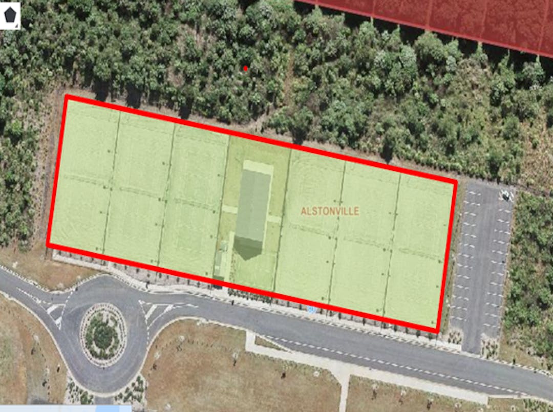 map showing part of land to be leased at Saunders Oval, Ballina