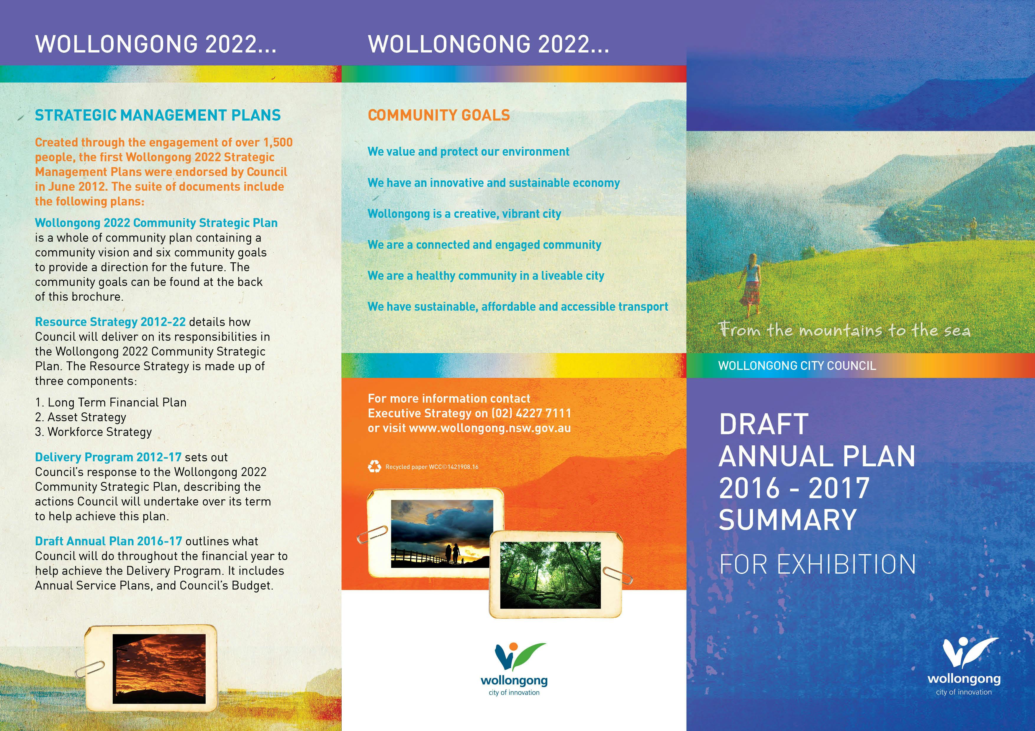 Annual Plan 2016-17 Flyer Page 1