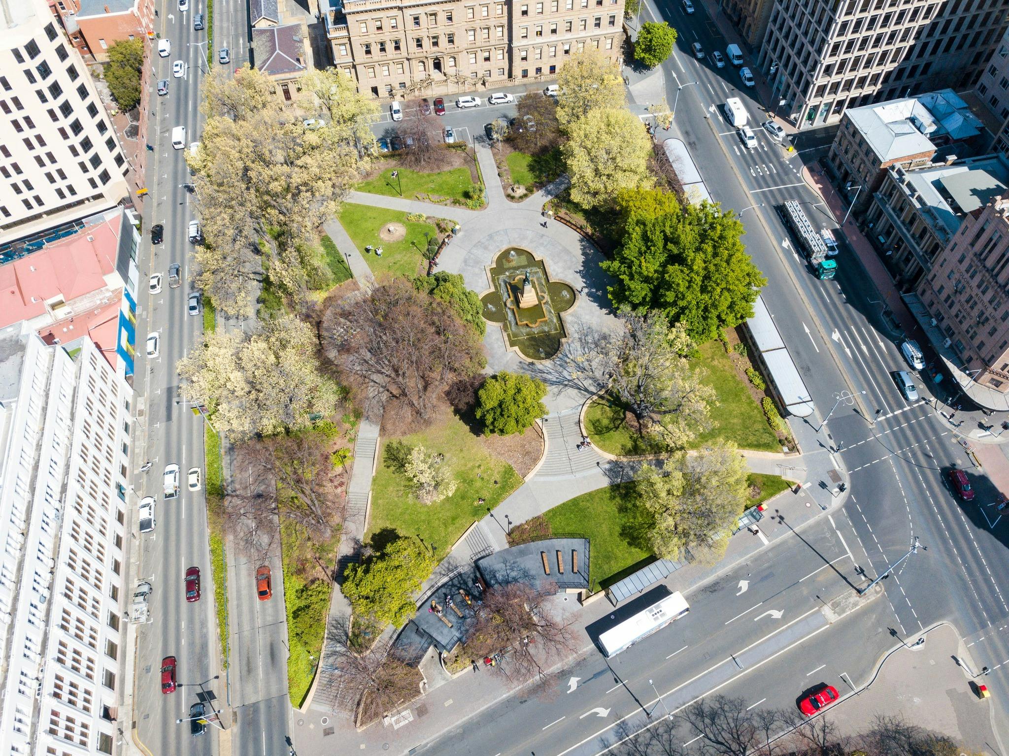 Aerial photo of Franklin Square