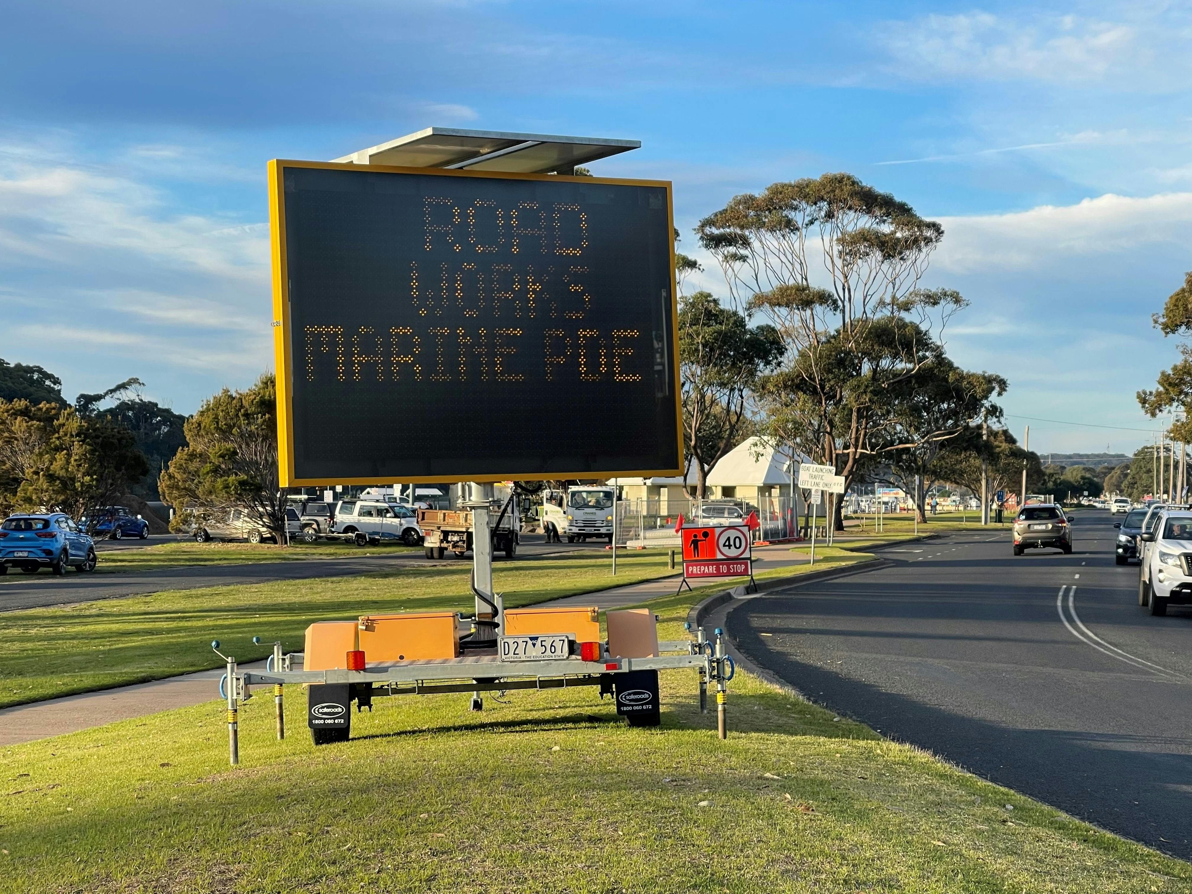 Marine Parade works commenced - 24 June 2024