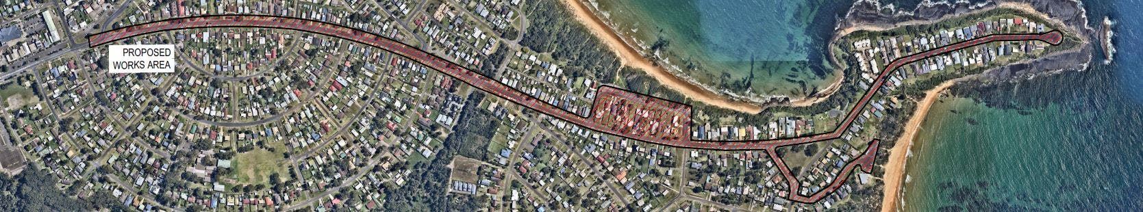 Culburra aerial view of proposed works