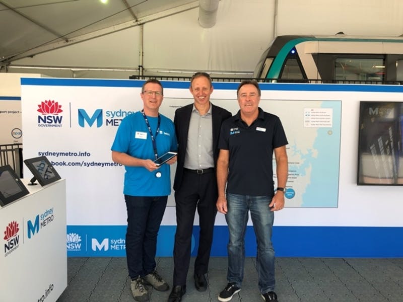 With the Sydney Metro team
