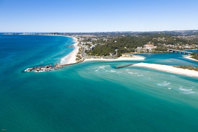 Currumbin looking south to Coolangatta