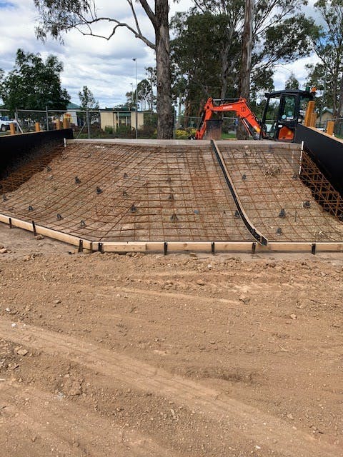 Appin Skate Park Under Construction1 - February 2020 