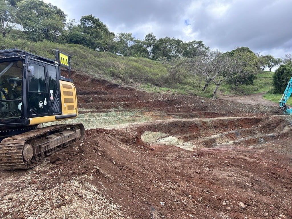 Start of earthworks on Black Mountain Road - November 2023