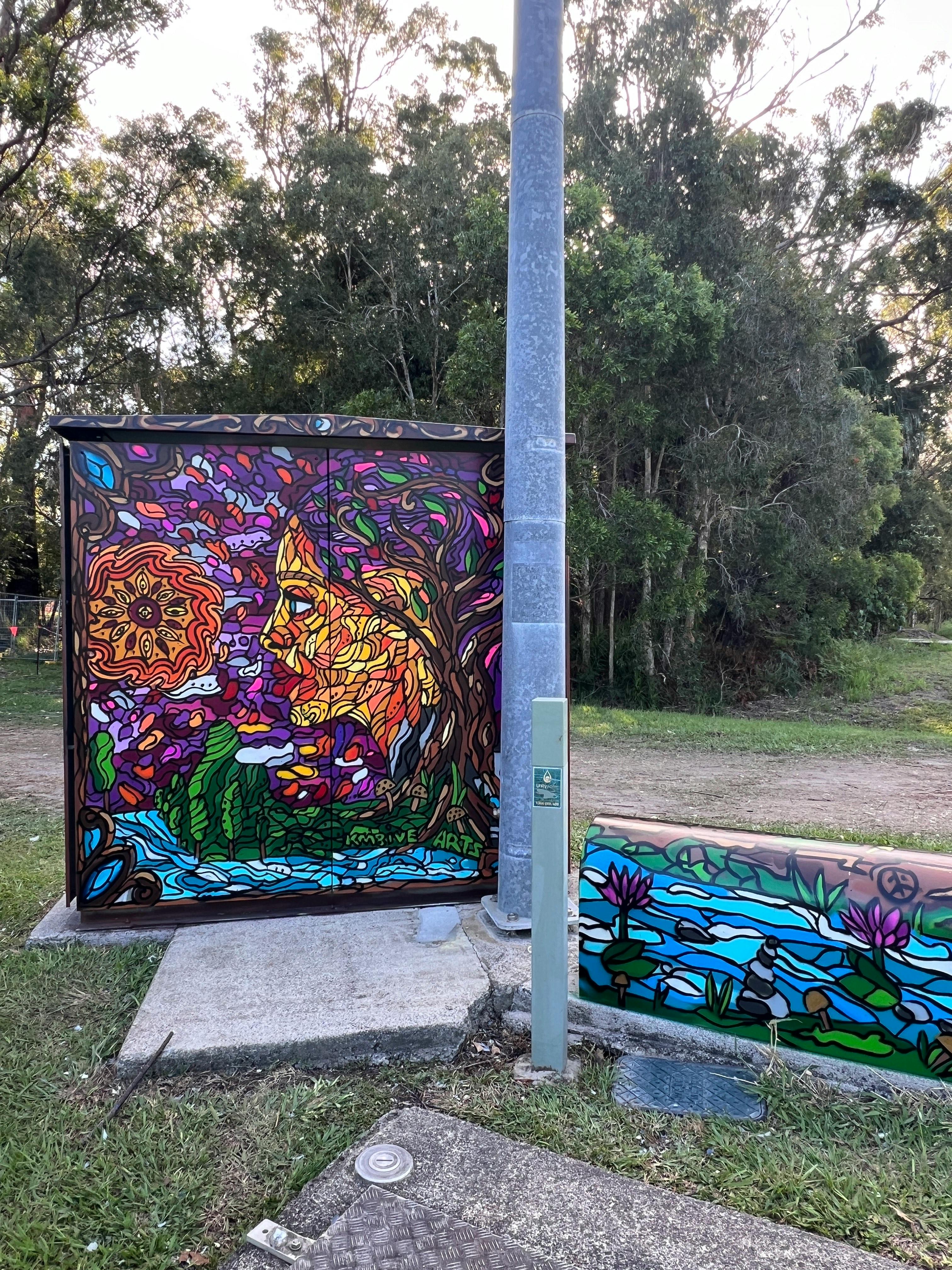 Colourful Buderim mural
