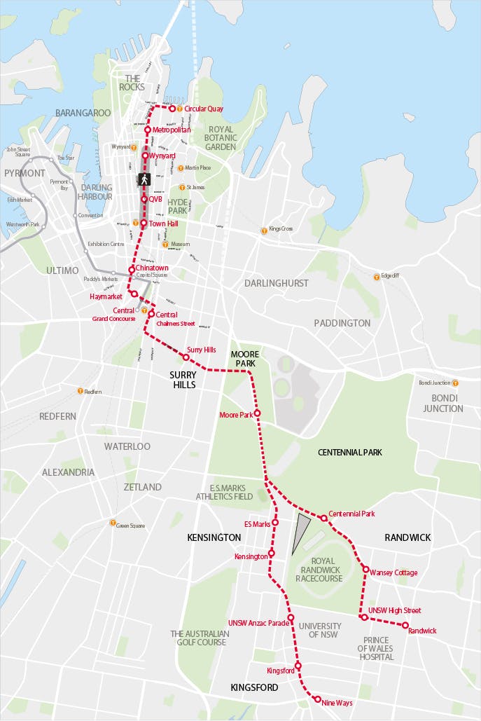 light rail stop names your say randwick randwick light rail route