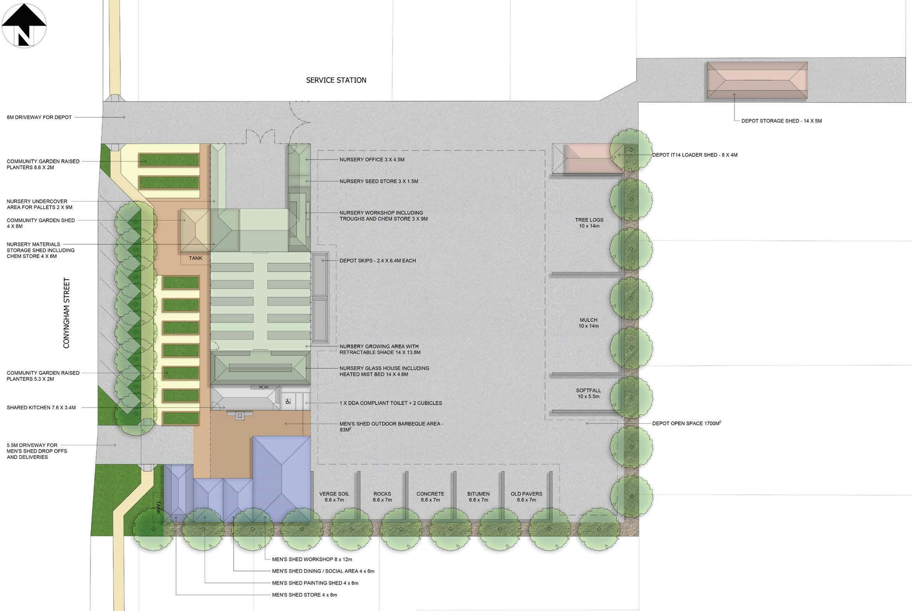 Conyngham Street Depot Master Plan First Concepts