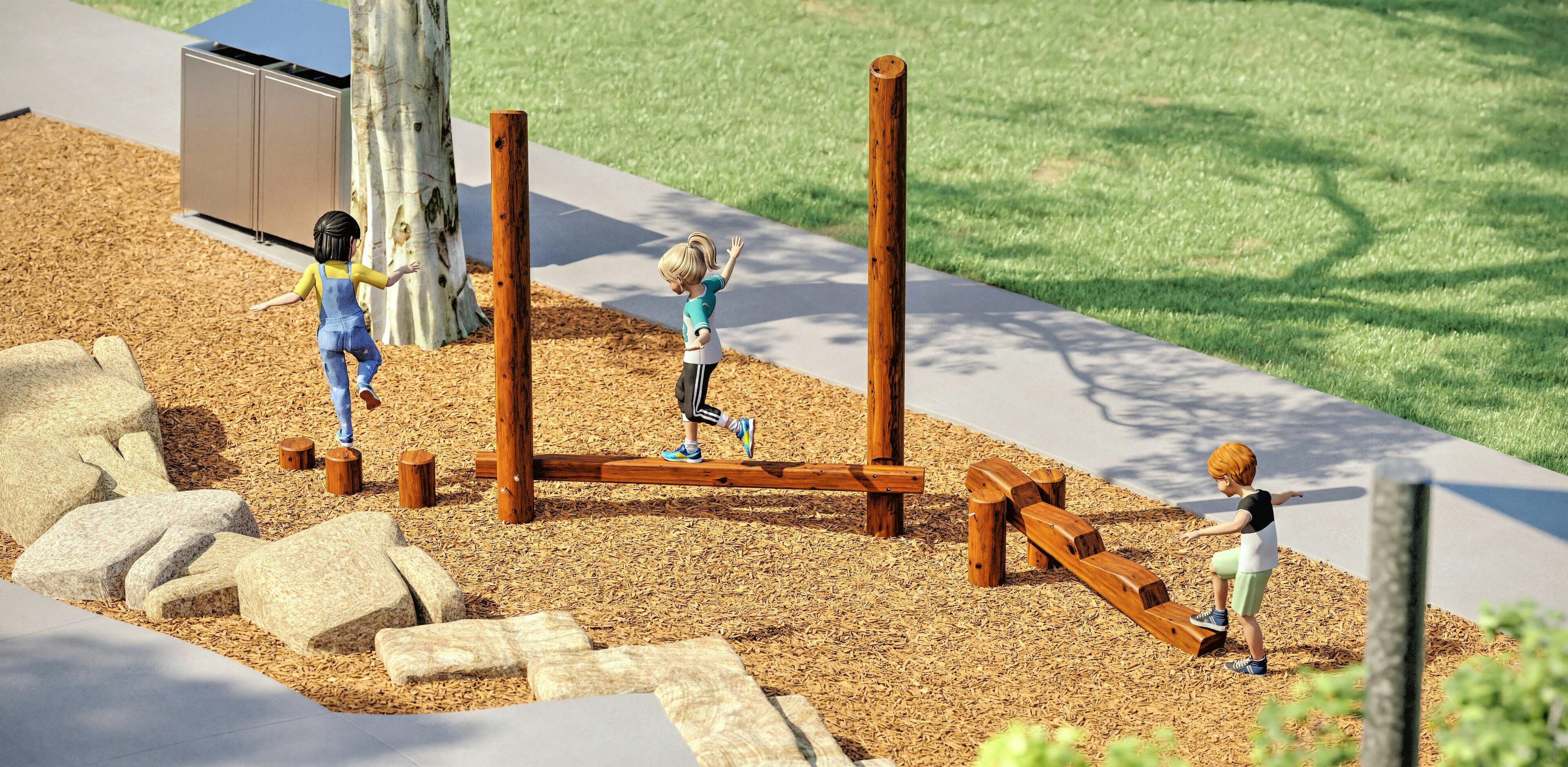 Gunnamatta Park Playground - nature play 