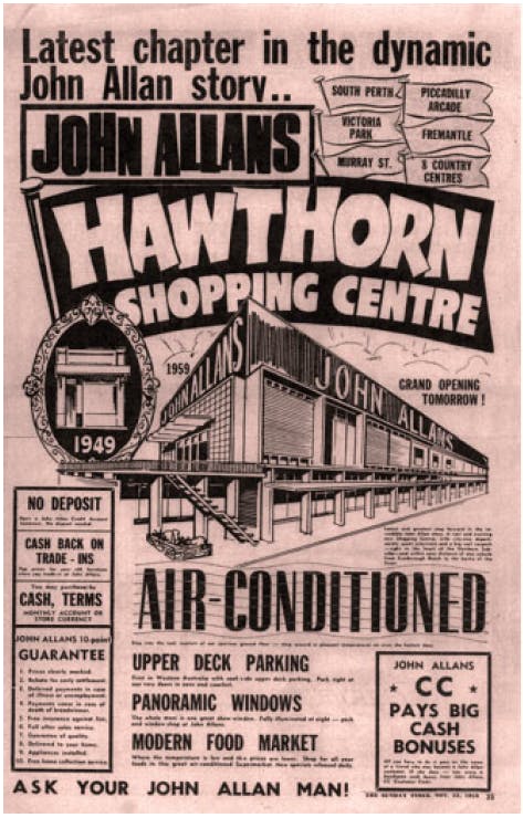 John Allans Shopping Centre Advertismenet 1959.png