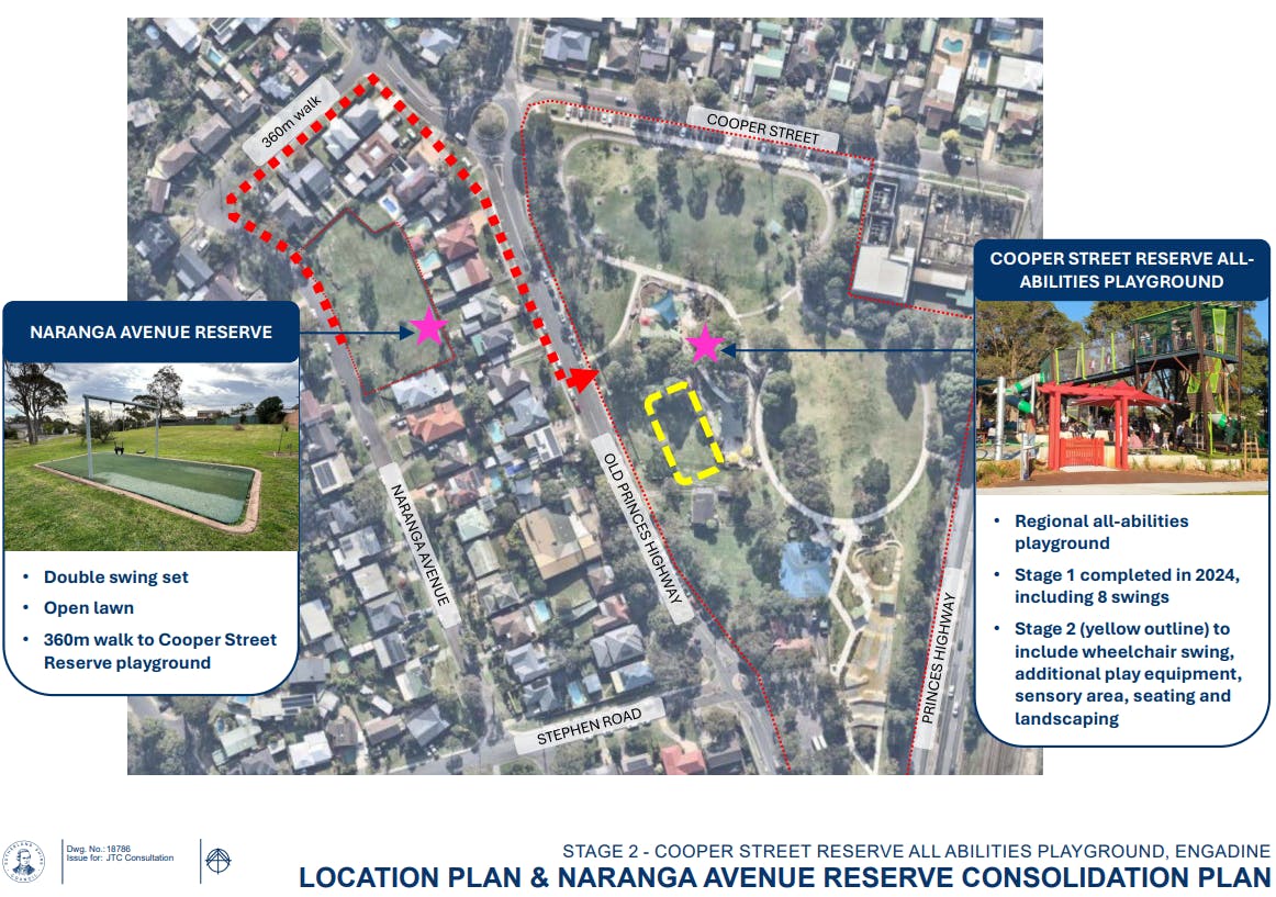 Naranga Avenue Reserve consolidation plan