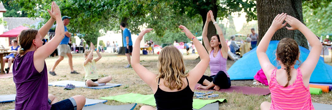 Yoga in the park