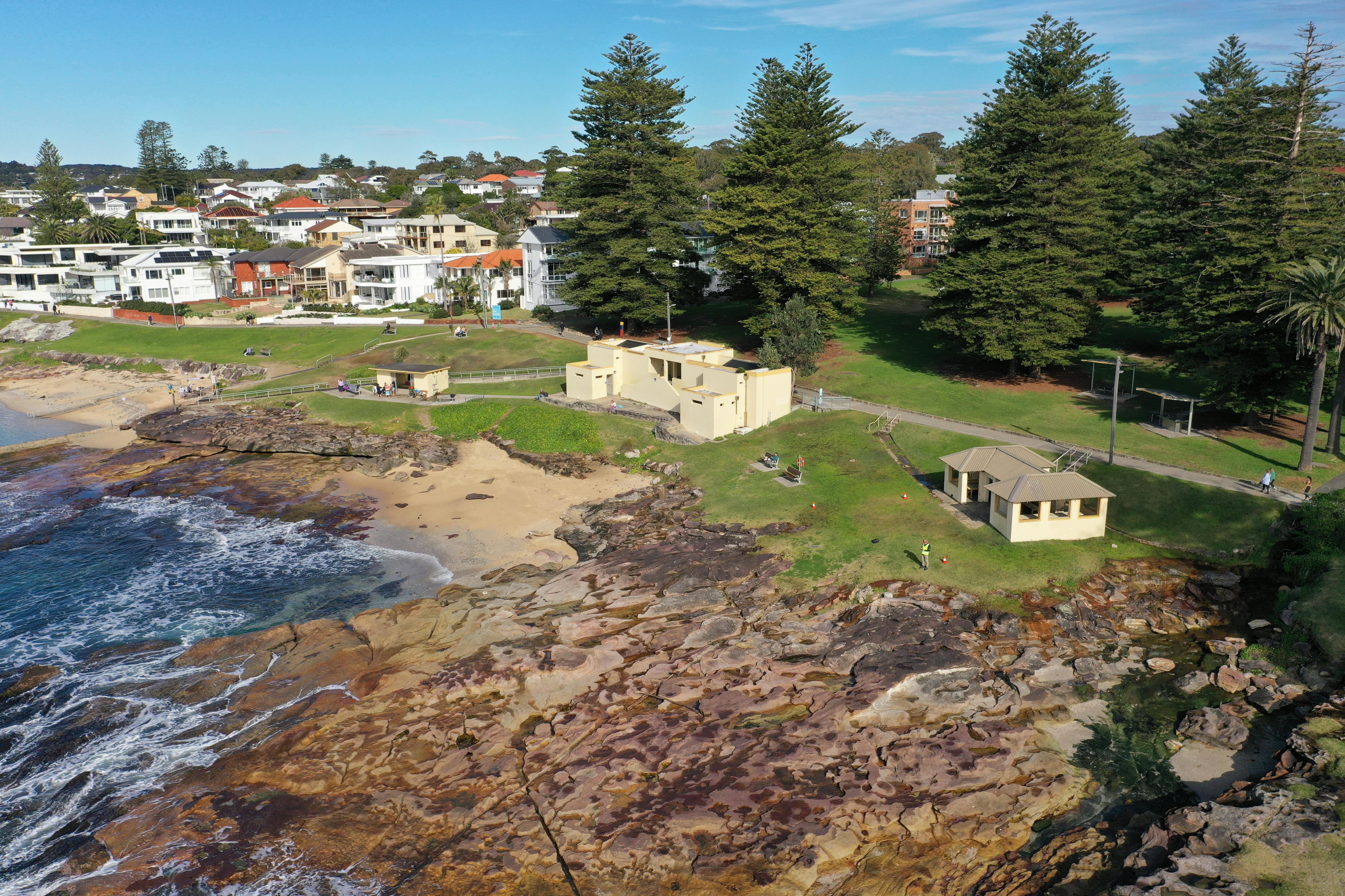 Shelly Beach aerial