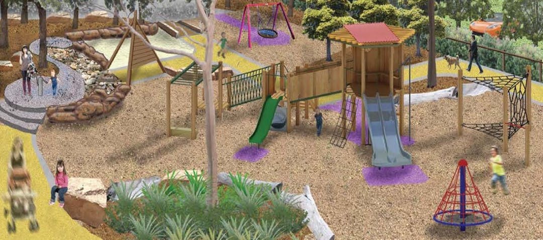 Concept plan for the new designs for the Bonbeach Recreation Reserve Playground