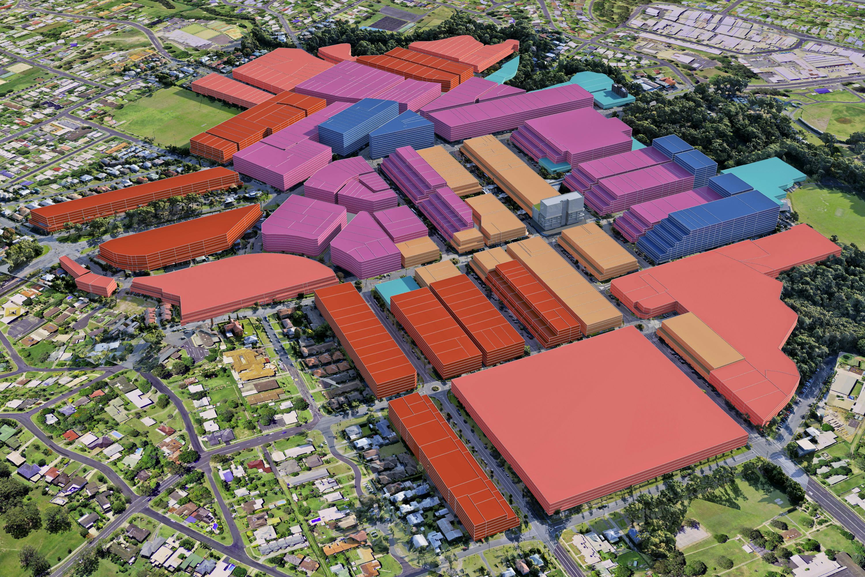 3D Model potential development CBD based on current control SE