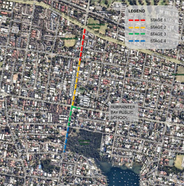 Location map - Gannons Road Active Transport Link.png