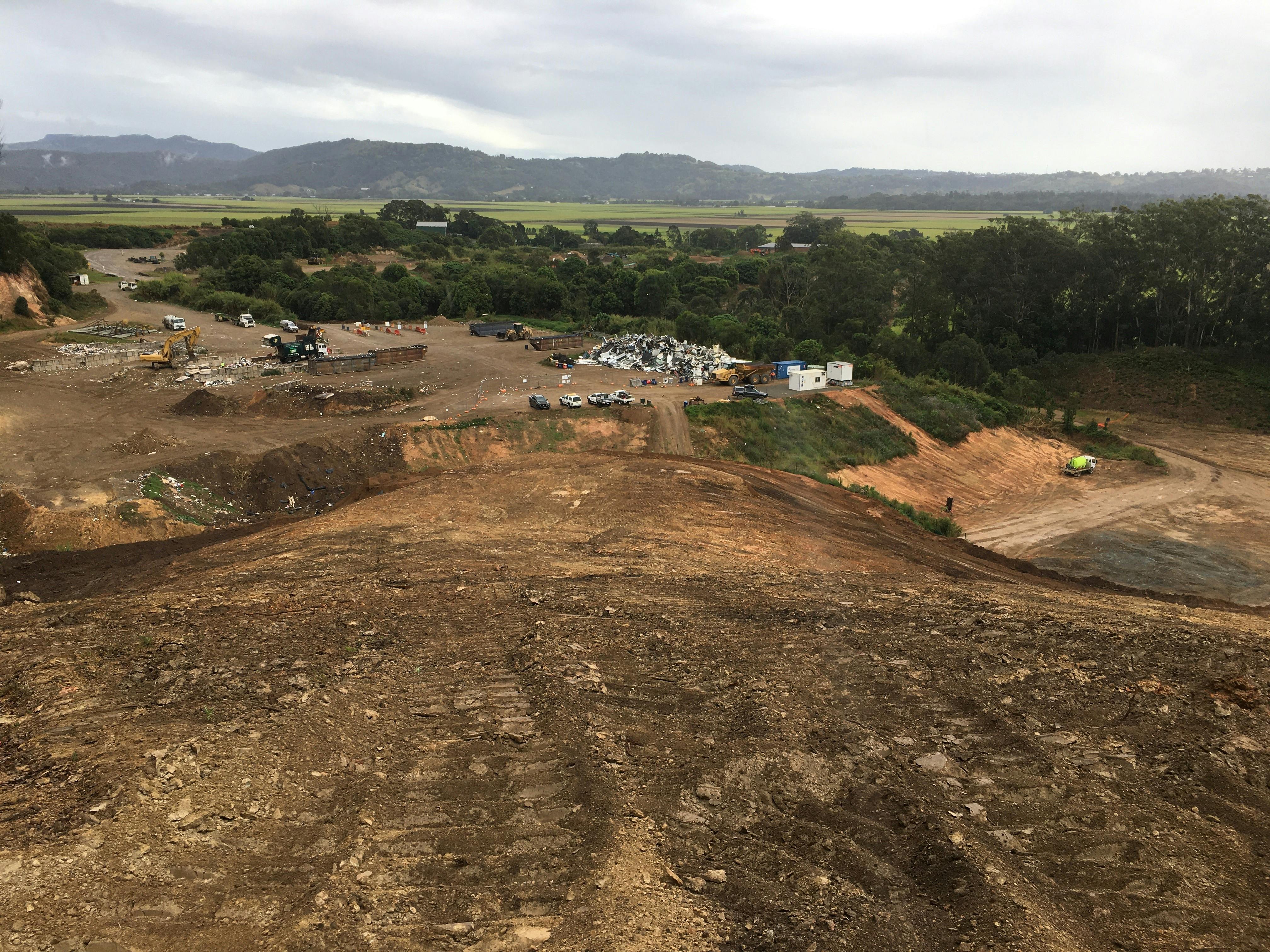Top of Landfill Construction Site - 24 August 2021
