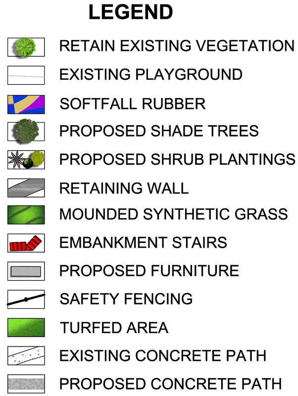 legend for playground plan