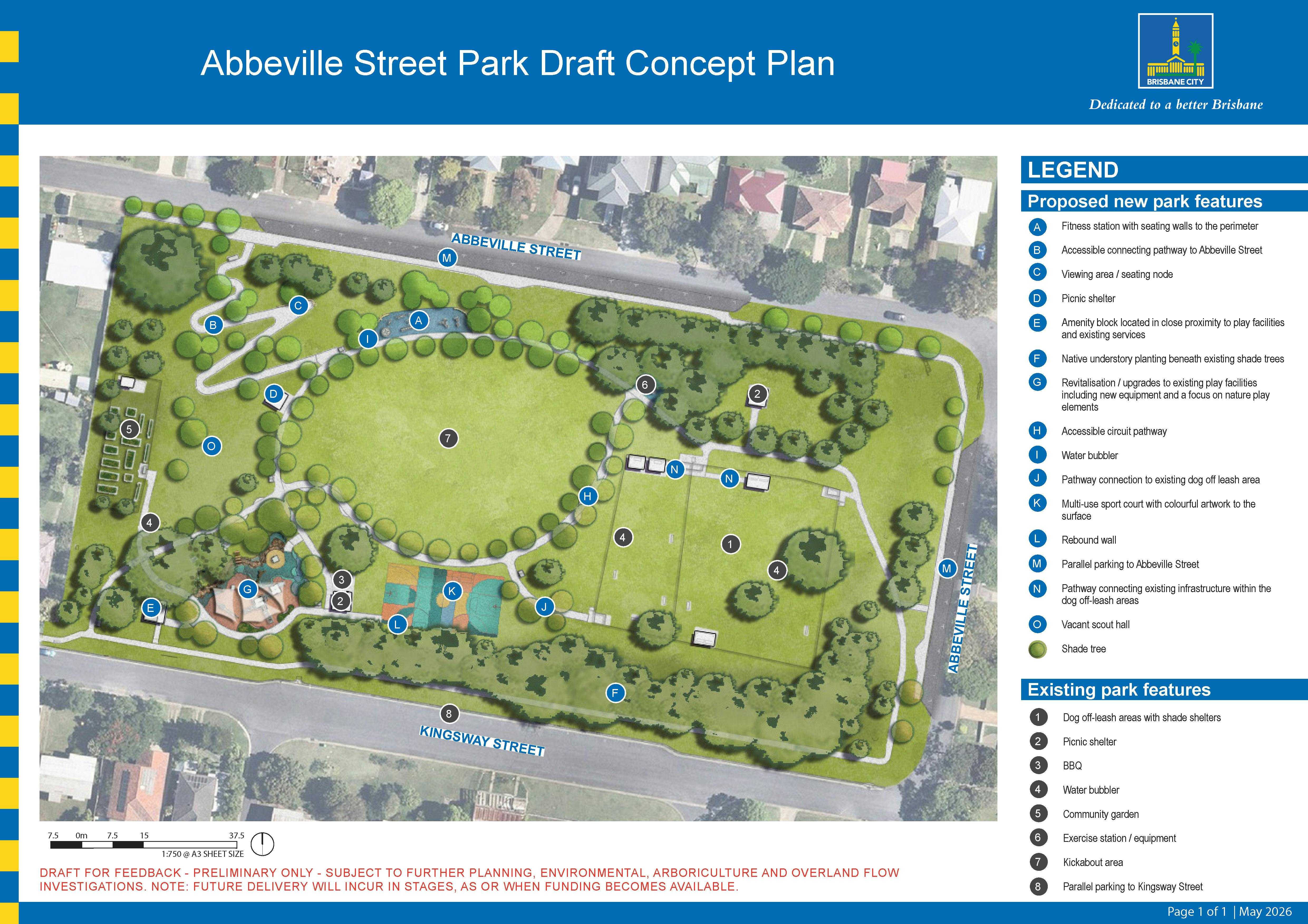 Abbeville Street Park Draft Concept Plan