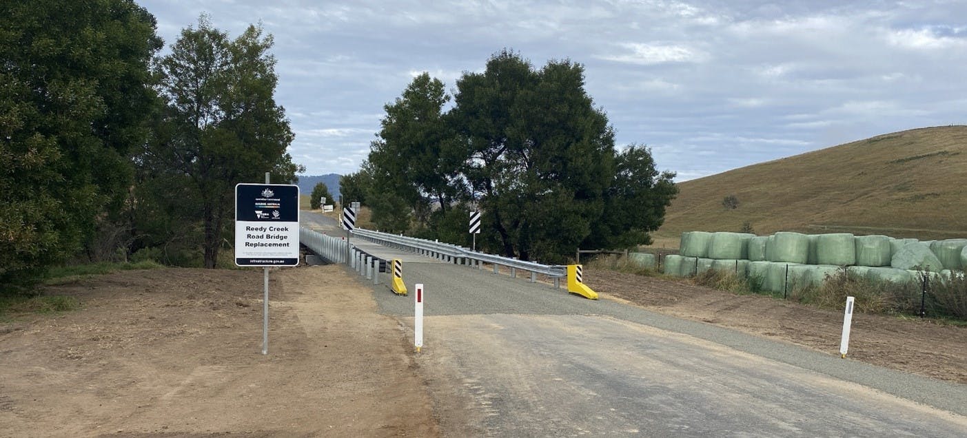 Reedy Creek Bridge, Ensay - complete May 2024