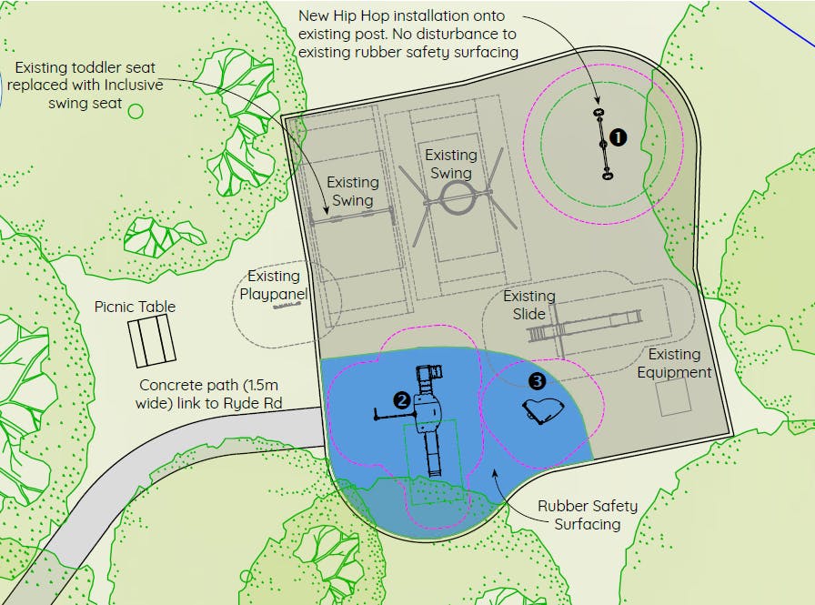 Boronia Park South Playground Upgrade plan