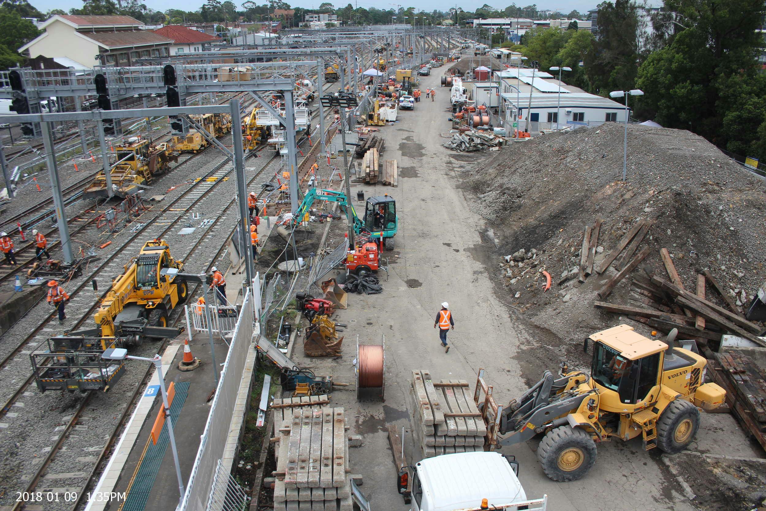 Making progress at Hornsby Junction 