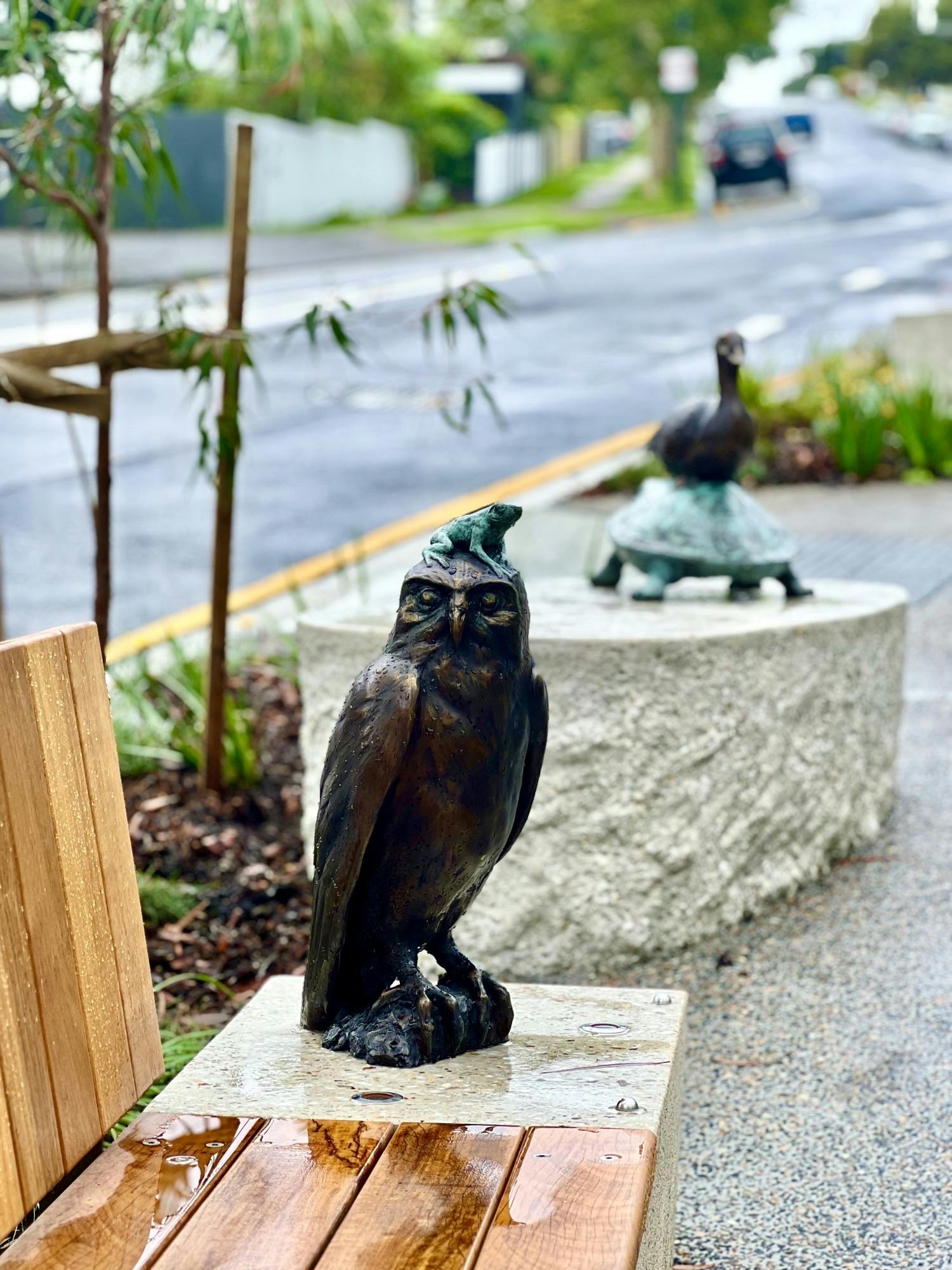 Image looking east at southern side of Newman Avenue.