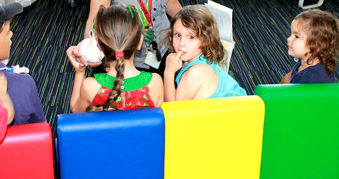 Children at storytime in Kempsey Library