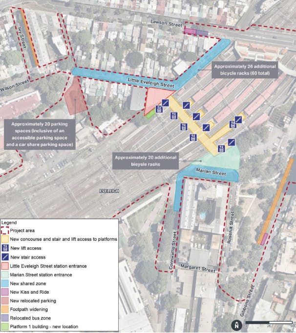 Redfern Station Upgrade - project site overview