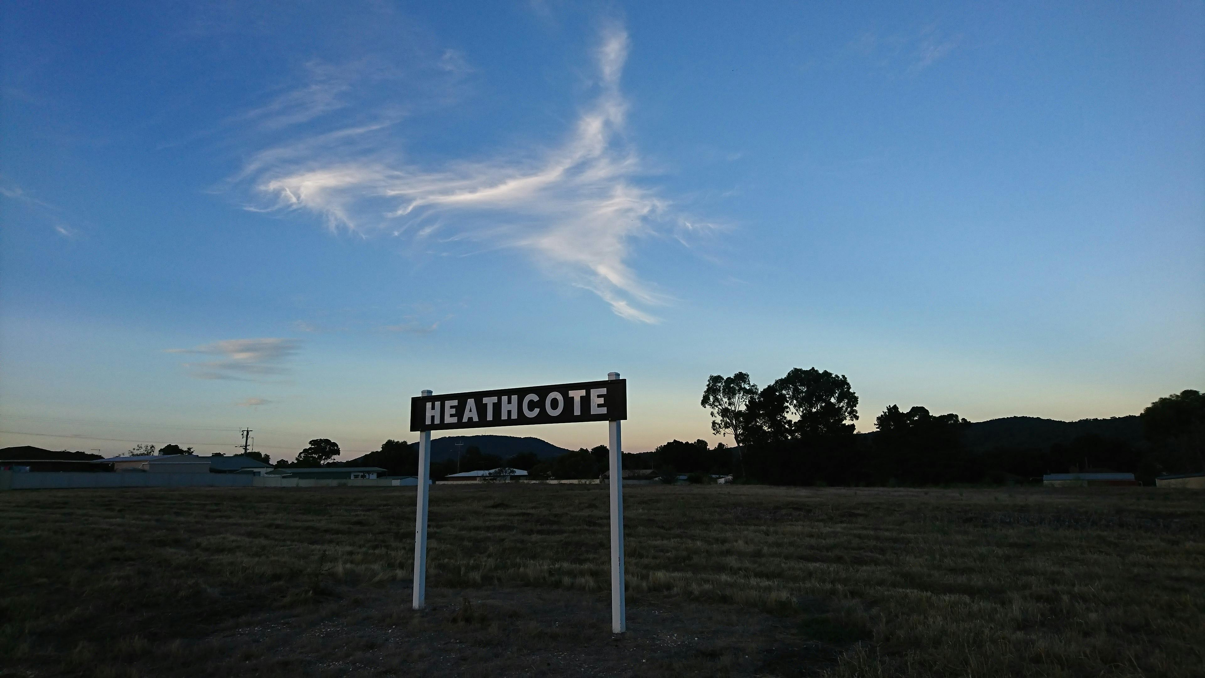 Signage on the O'Keefe Rail Trail at Heathcote