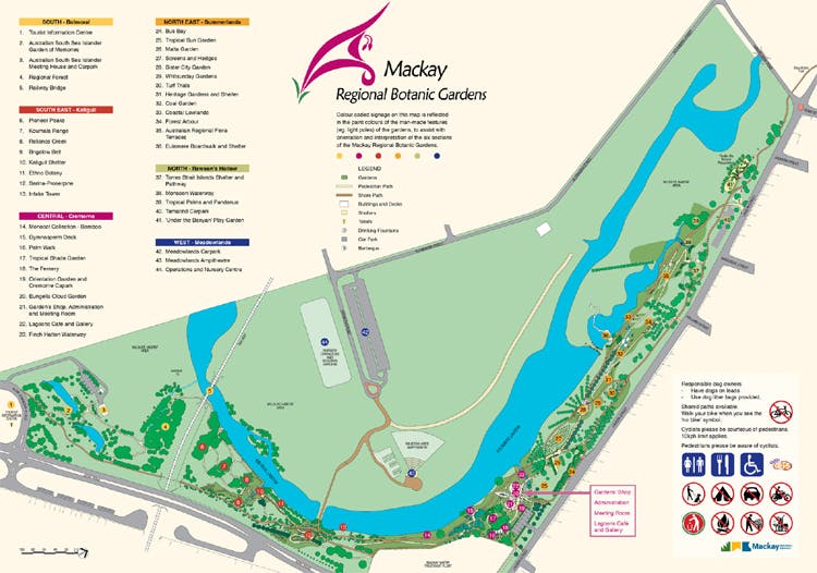 Botanic Gardens Map