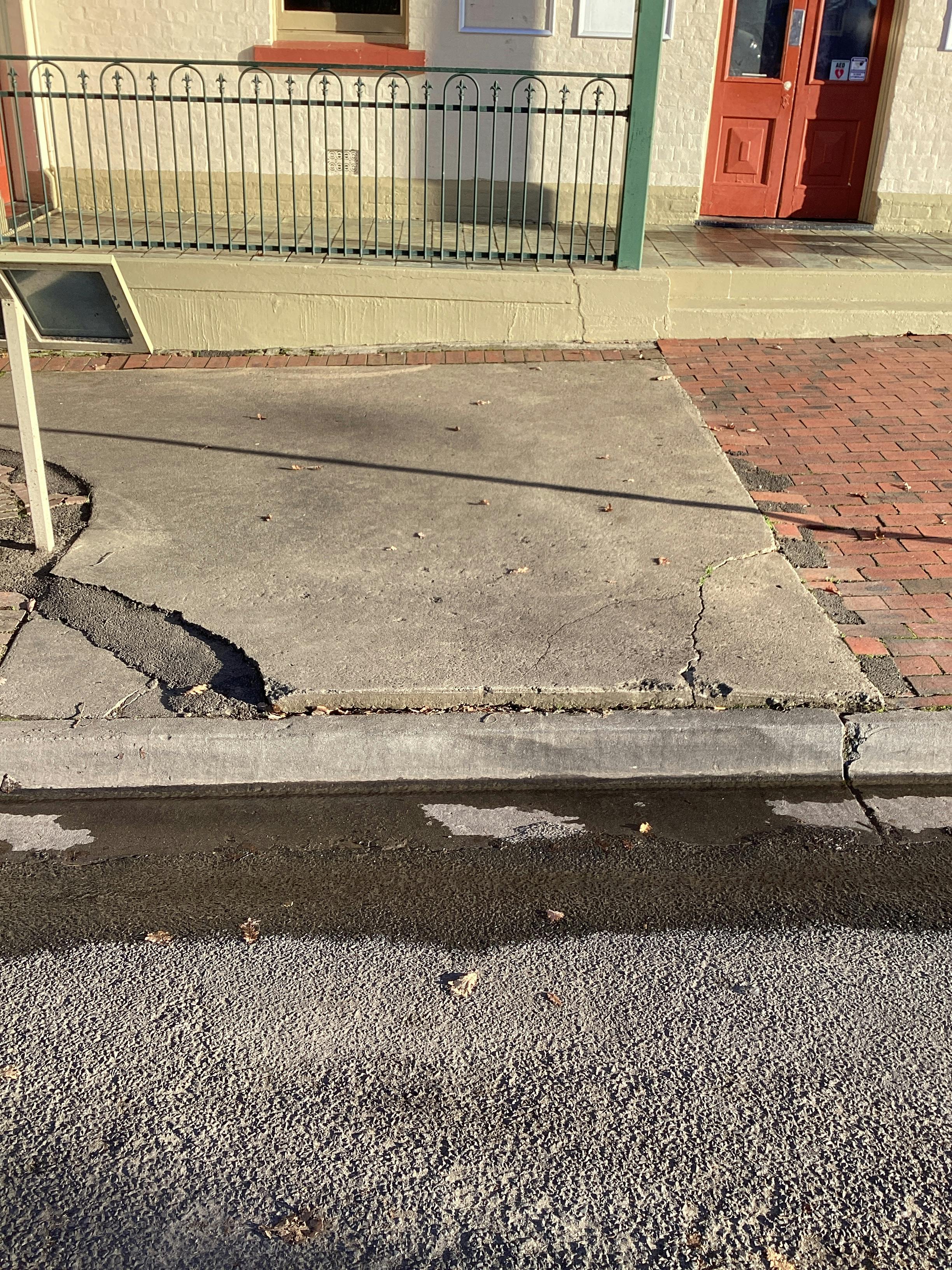 Before Photos - Nicholson Street Footpaths - September 2023