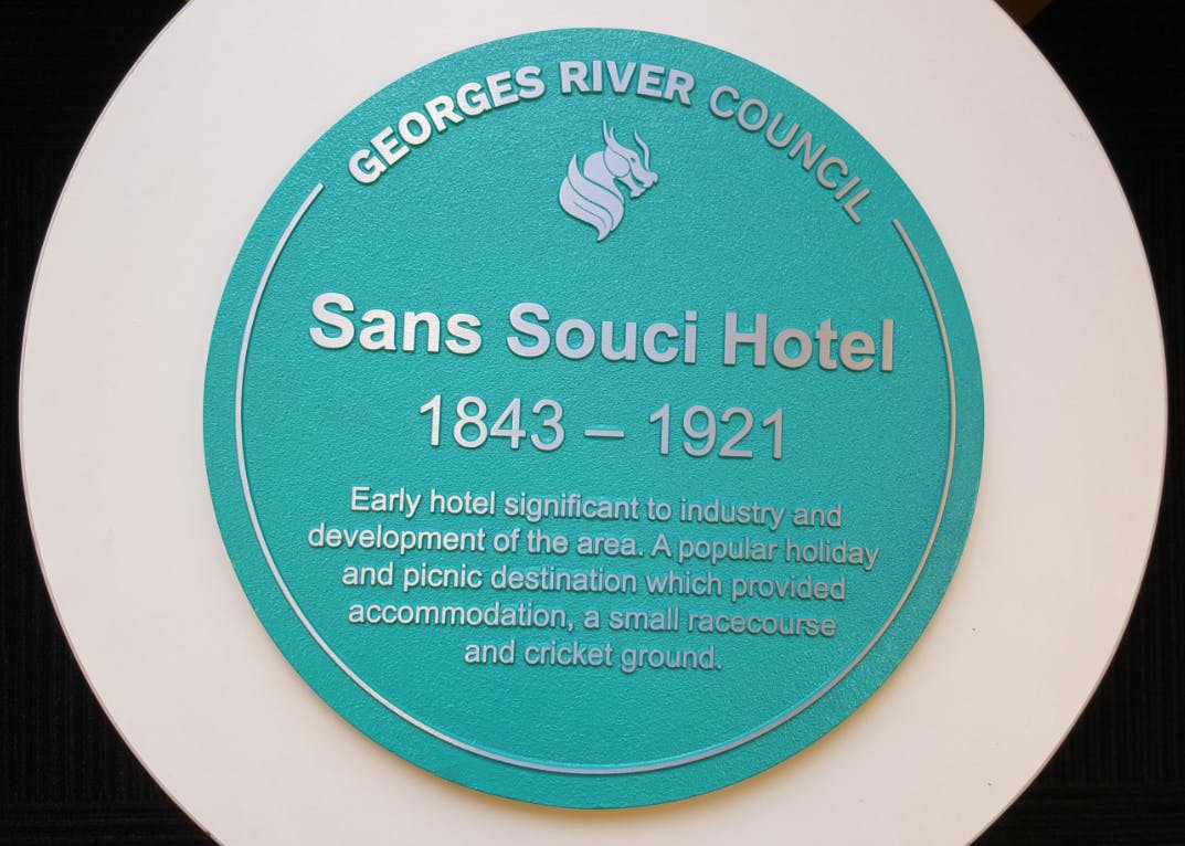 Sans Souci Hotel marker