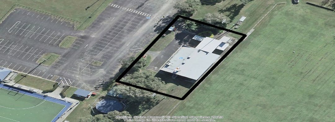 map showing section of land to be licenced at Kingsford Smith Reserve, Ballina