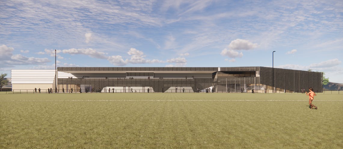 $35M Project Build Concept Elevation (facing West)