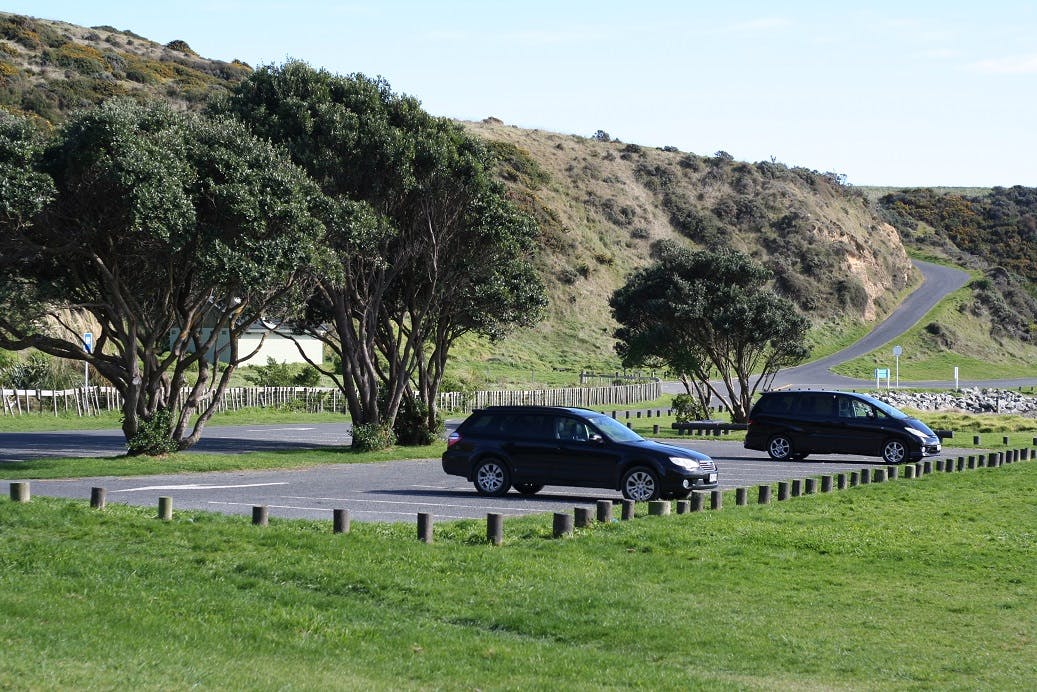 Onehunga Bay, carpark and toilets
