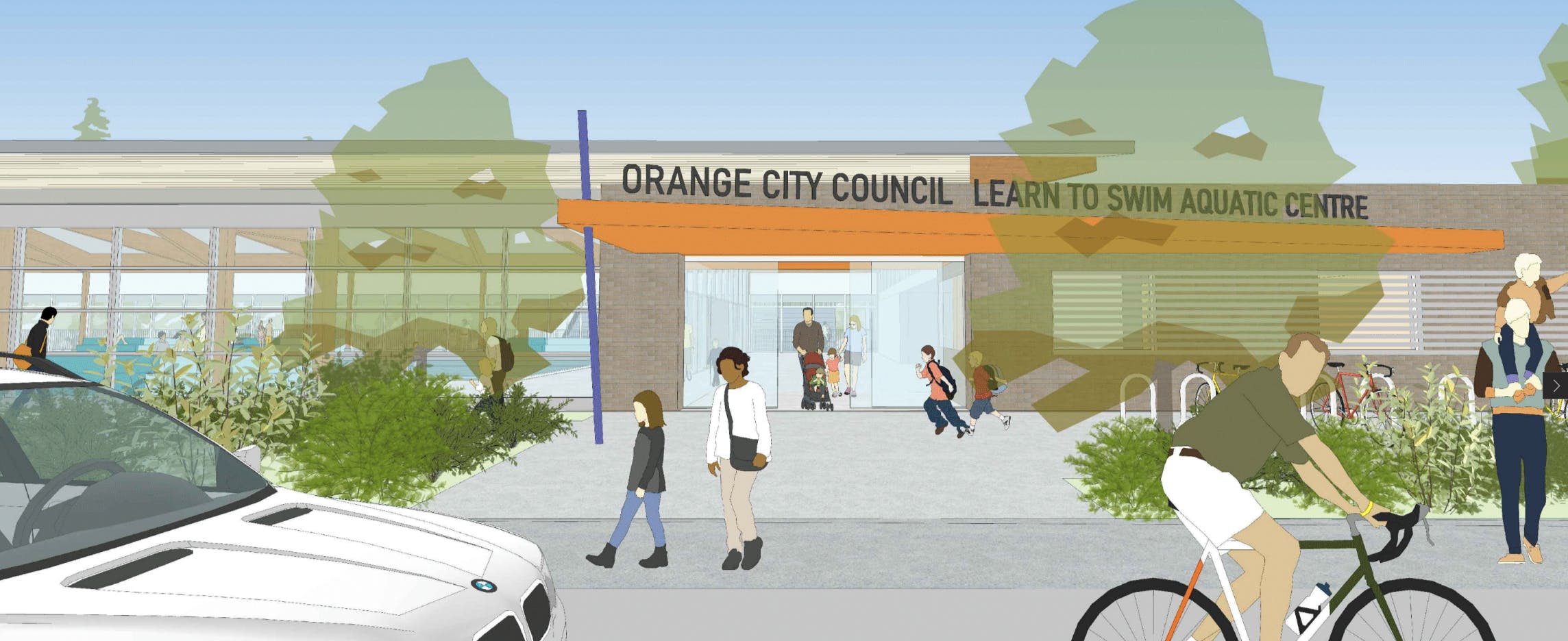 Proposed Warrendine Street entrance (Concept design)