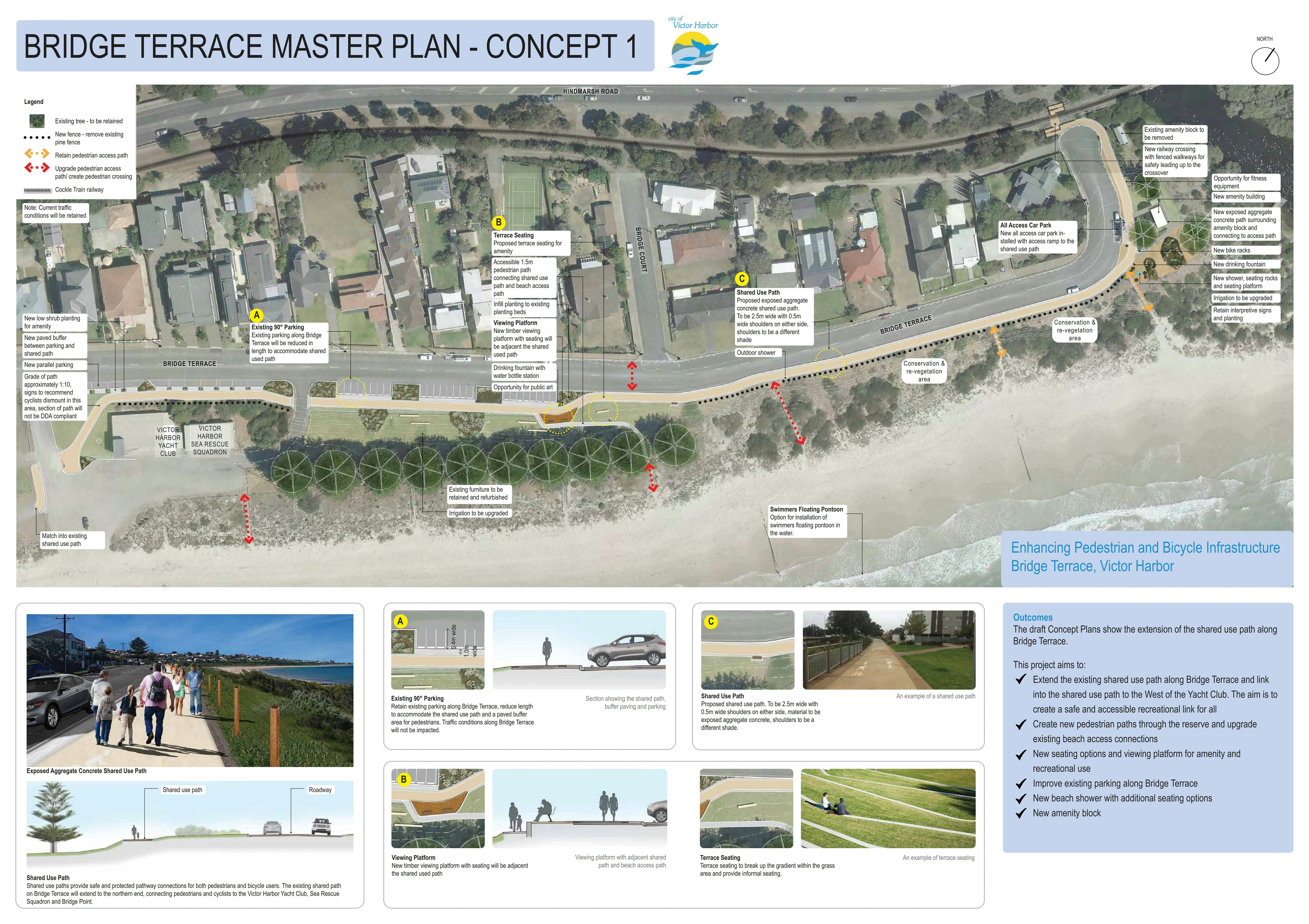 Concept 1 - Bridge Terrace Master Plan