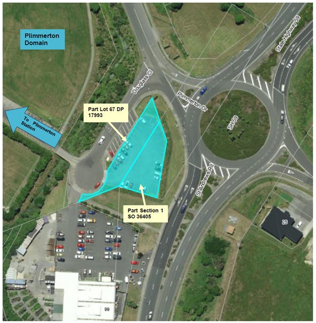 Plimmerton domain car park boundary.png