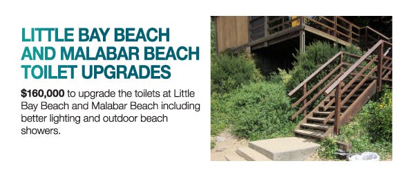 Little Bay Beach and Malabar Beach toilet upgrades