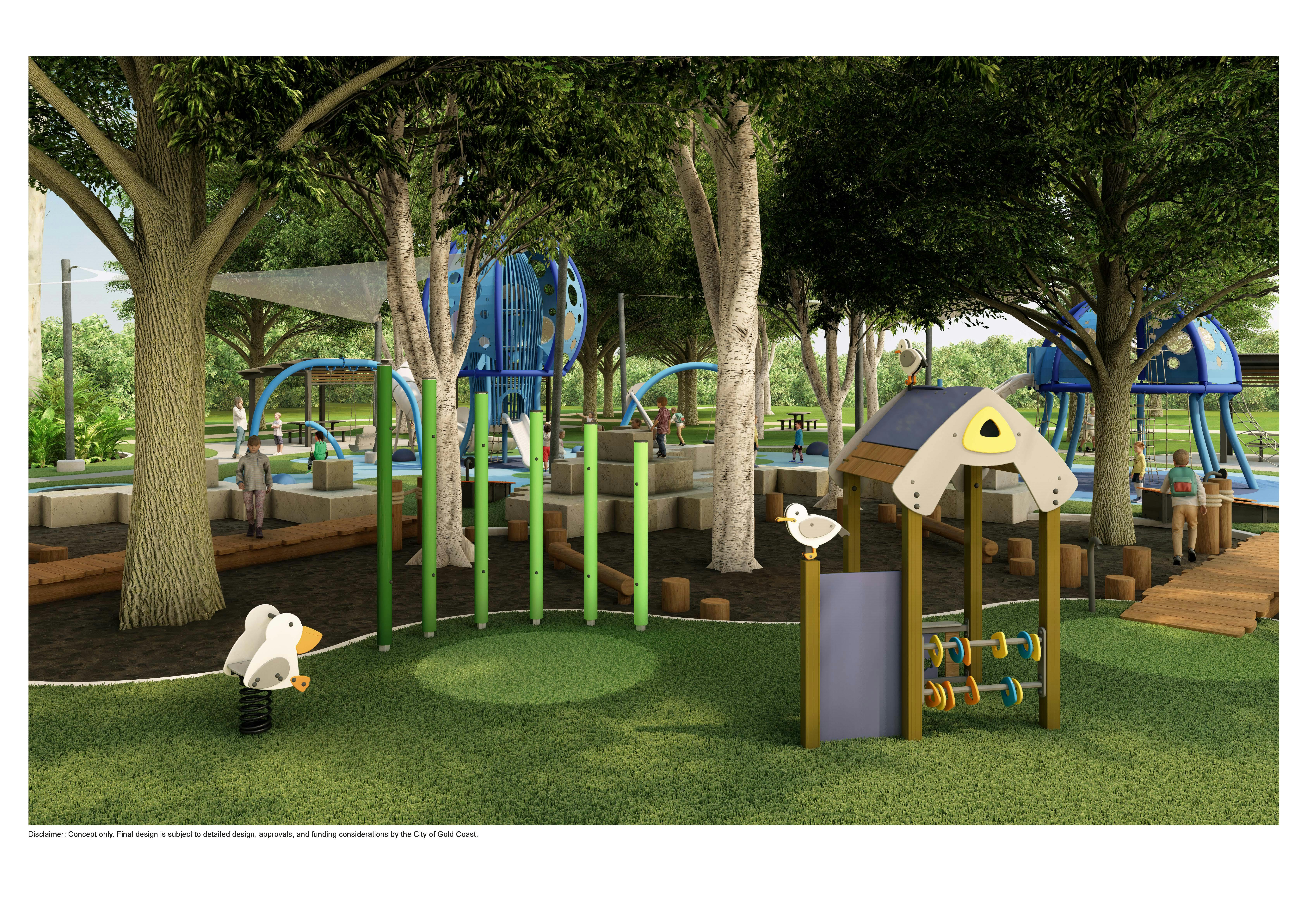 Proposed concept designs | Paradise Point Parklands playground upgrade ...
