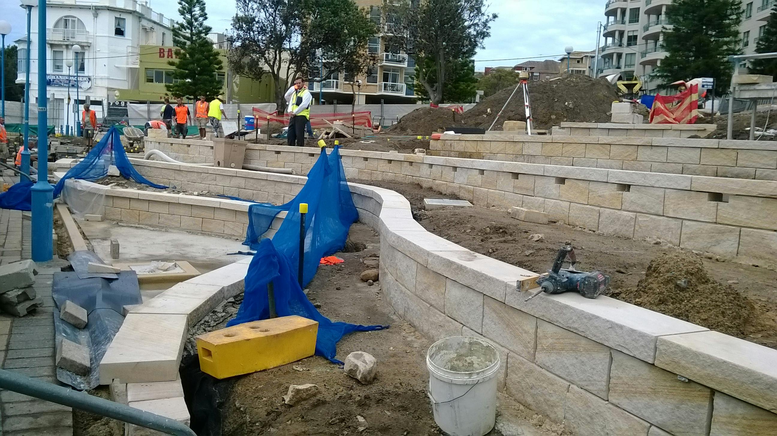 Construction of Fallen Lifesavers Memorial