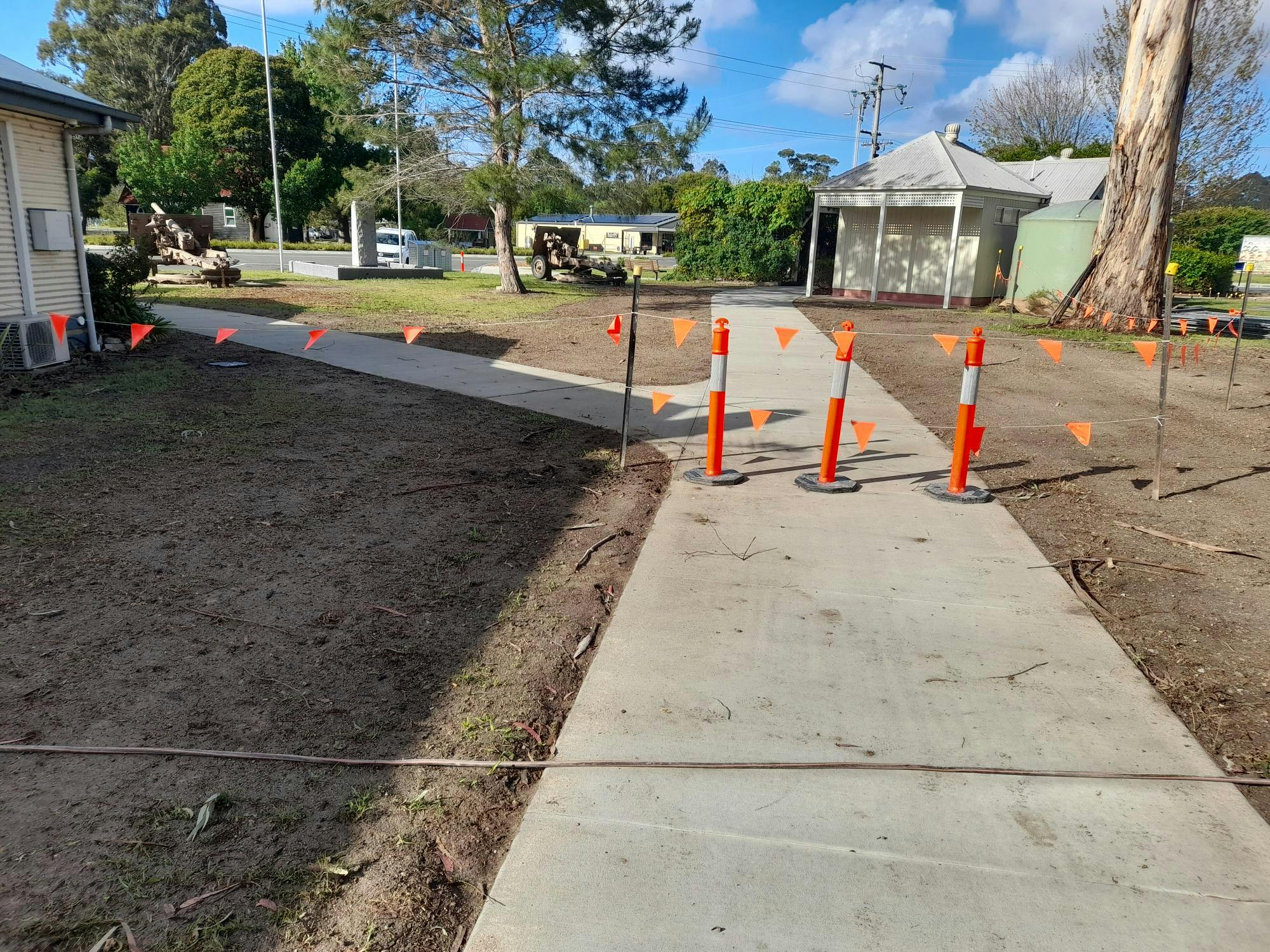 Footpaths concreted - 17 October 2023