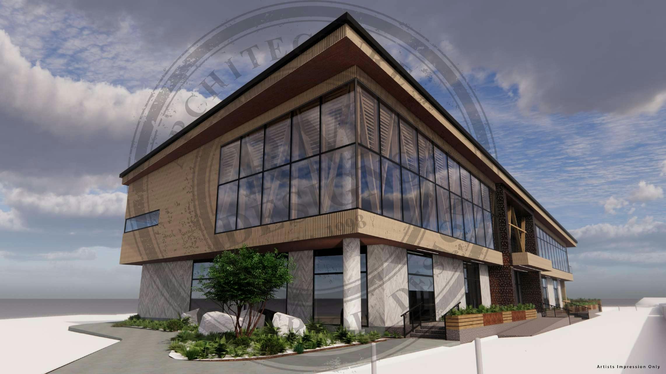 North East Top Floor Library exterior artist impression