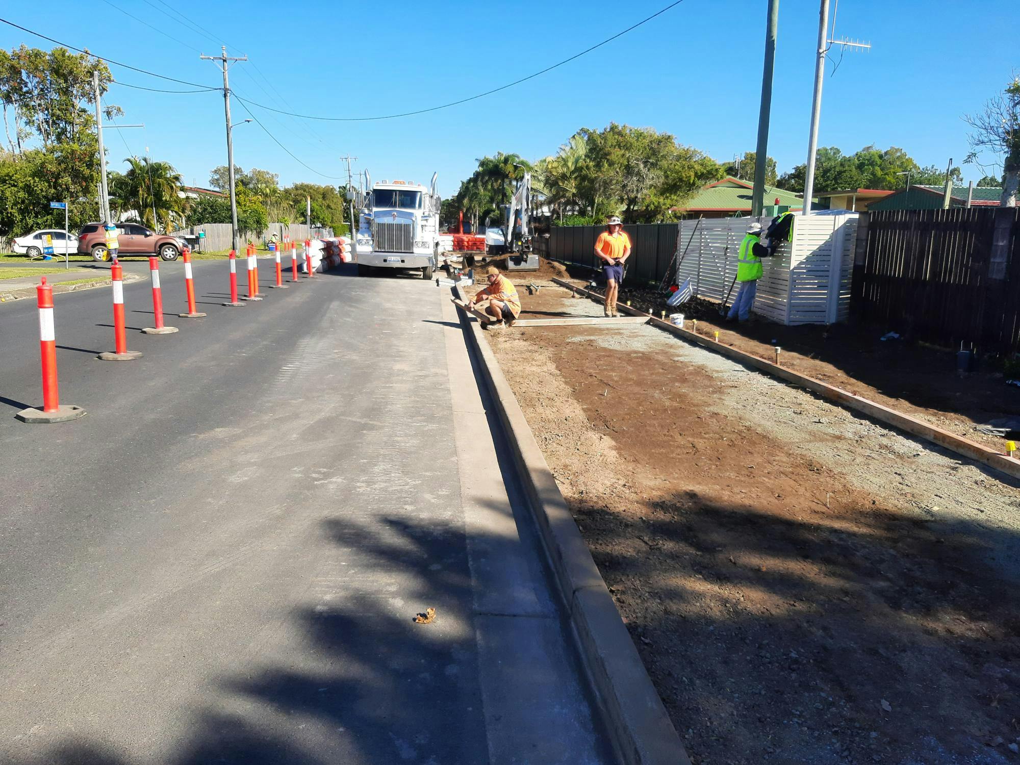 Renwick Rd path upgrade_Stage 3 progress photo