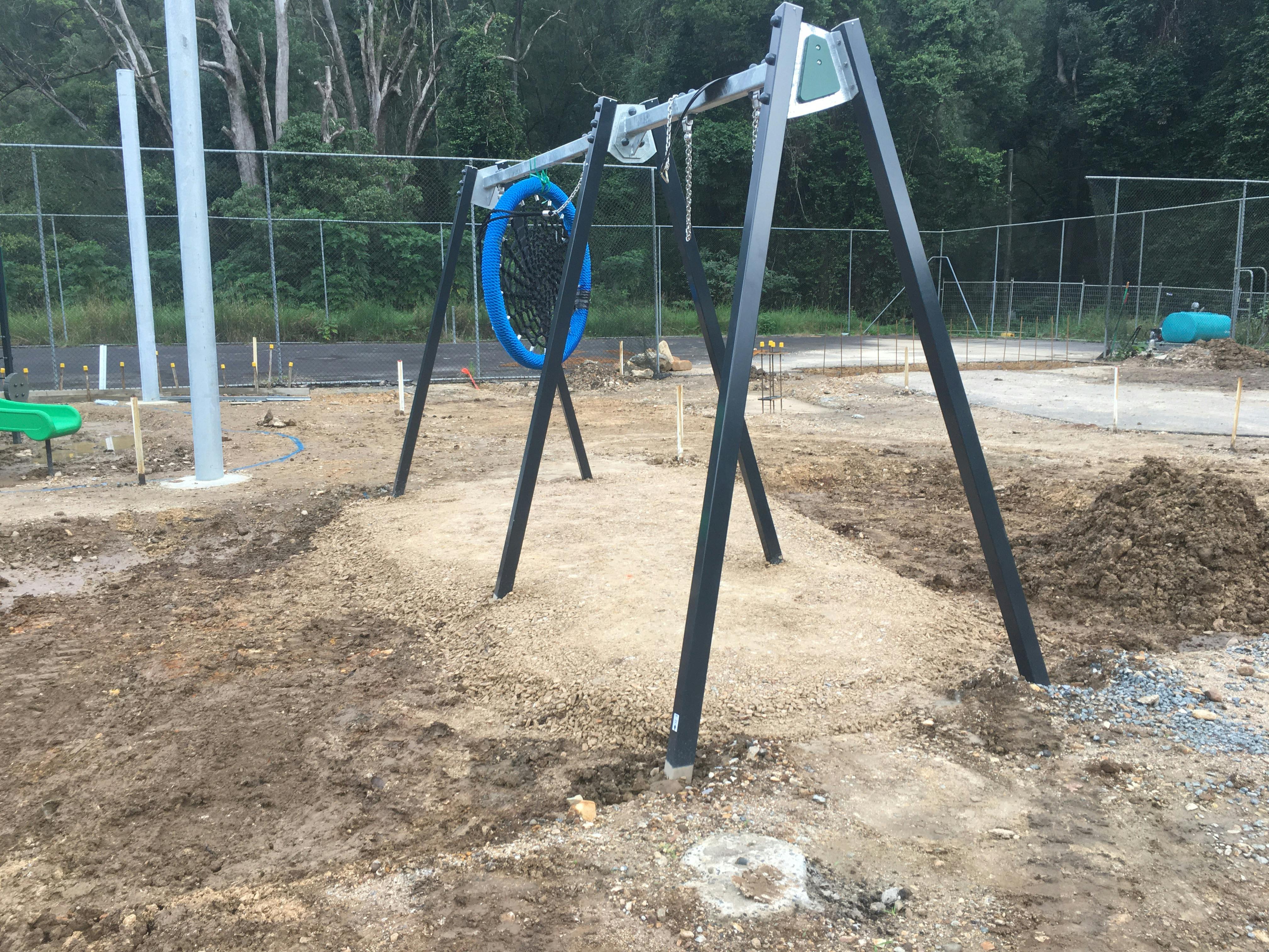 Installation of new playground at Chillingham_May 2022