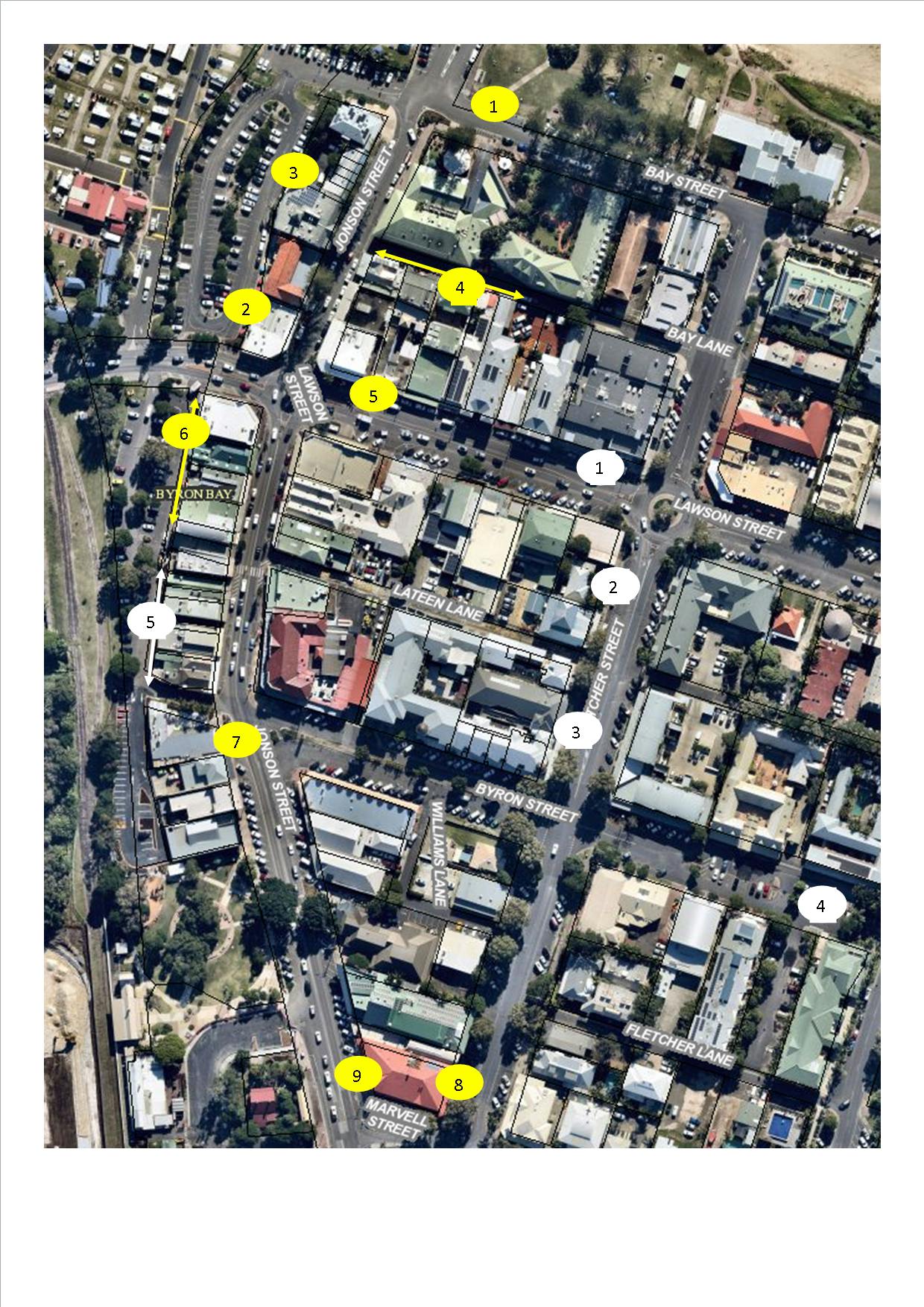 Byron Bay Street Map Maps | Byron Bay Loading Zones | Your Say Byron Shire