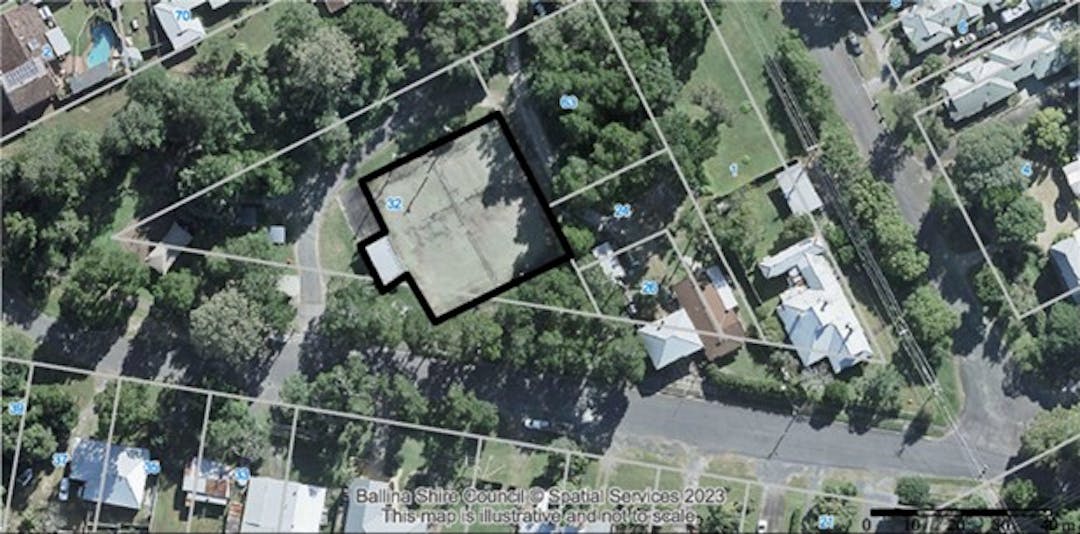 Image showing proposed area to be leased